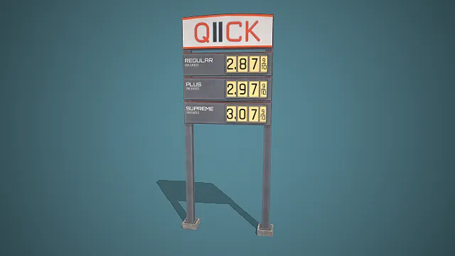 加油站  电子价签  汽油价格  价格清晰标注