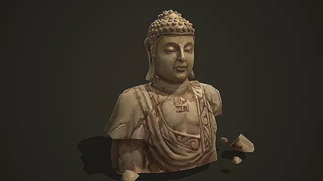 佛像雕塑模型：庄严的佛教艺术表现