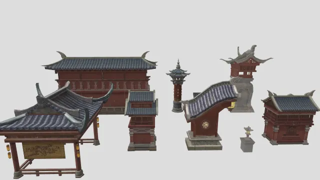 古建筑房子局部合集