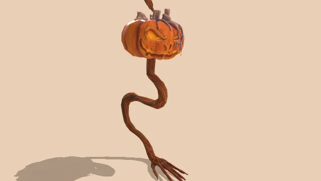 变异南瓜生物植物藤蔓人手形状爪子