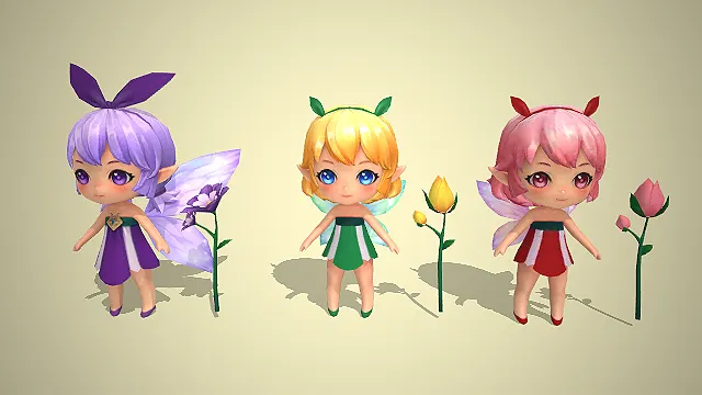 花之精灵  童话风  精灵耳  Q版宠物