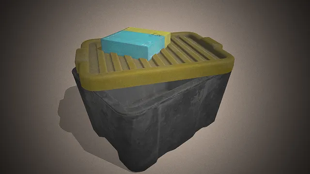 一个工业风军用物资箱3D模型