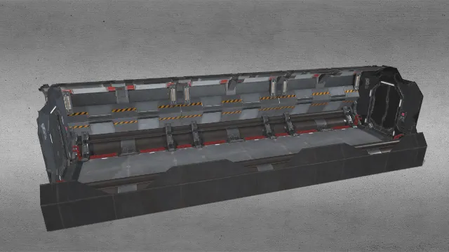 科幻风格的走廊3D模型