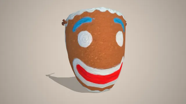 棕色小丑笑脸面具