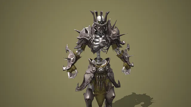 棘铠枯骨战魂  凯甲怪物  怪物角色  游戏模型  游戏角色