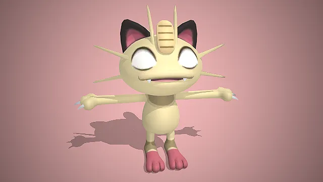 喵喵  宝可梦  卡通形象  猫耳触须