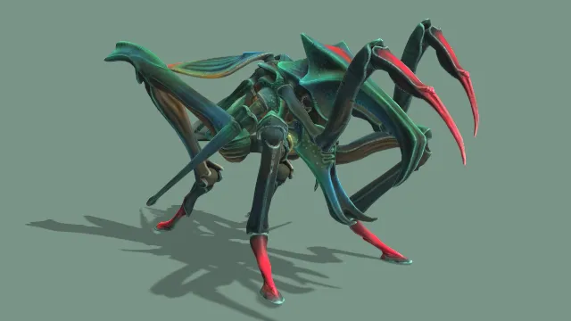 星际战士蛛形跳跃者怪物动画游戏角色