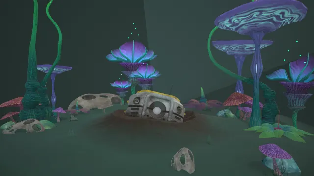 外星世界探索者变异植物场景