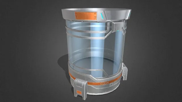 具有未来科技感的圆柱形装置