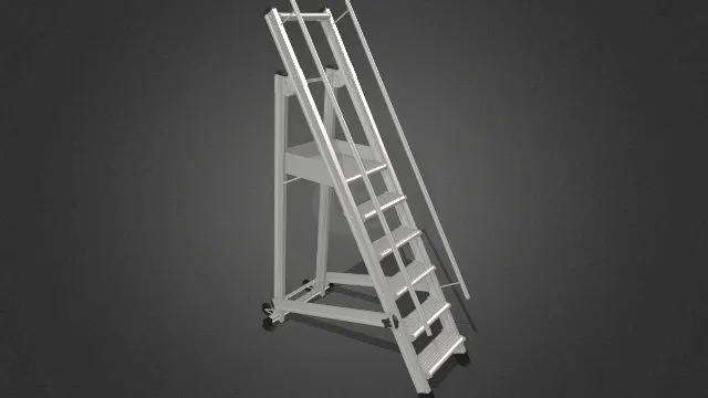 移动梯子的3D模型