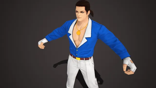 都市休闲  正装  格斗游戏角色  健硕胸肌  都市潮男  蓝白主色  