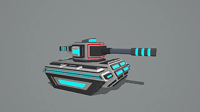 未来轻甲风能量突击坦克3D模型