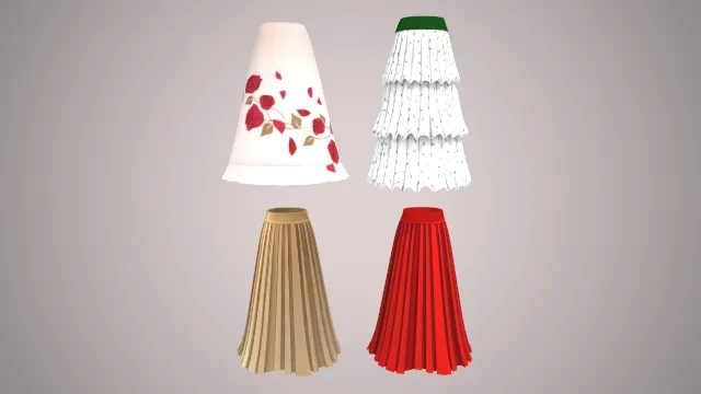 长款半身裙  玫瑰印花  高腰大摆  优雅复古风