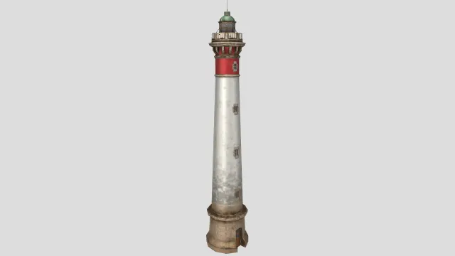 phare_de_ouistreham_lowpoly