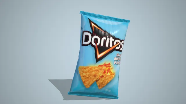 多力多滋蓝色薯片包装袋膨化食品