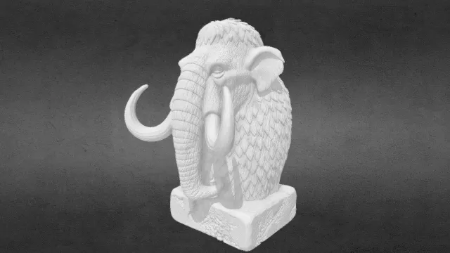 猛犸象半身像obj.obj