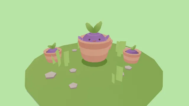 花盆里的小植物们可爱风格