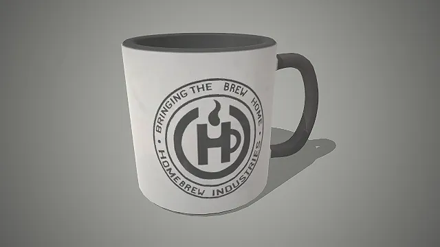 马克杯  咖啡杯造型  复古工装风  圆形徽章