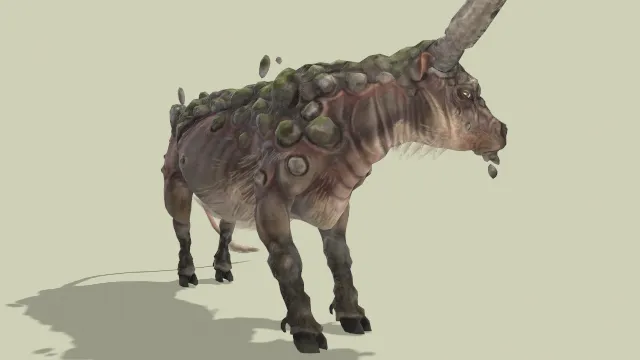 采石场之角变异牛妖怪动物角色模型