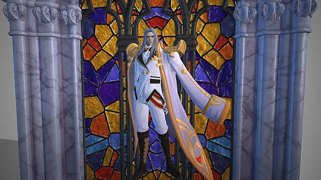 《王者荣耀》中法师英雄周瑜的 “真爱至上” 皮肤3D模型