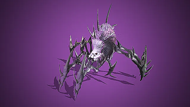 紫斑尖棘骨蛛  蜘蛛模型  怪物模型  游戏模型  变异蜘蛛