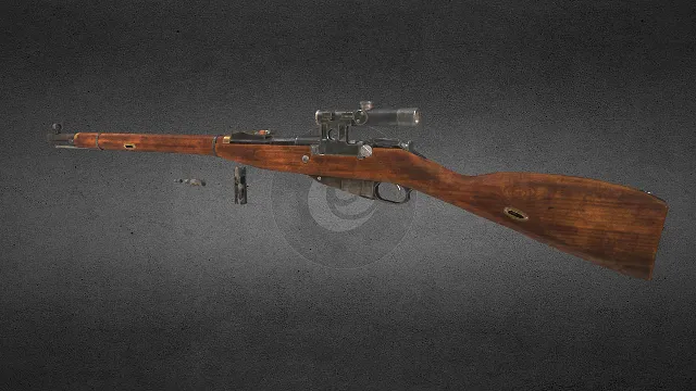 狙击步枪 枪械 武器模型 pbr模型 游戏模型