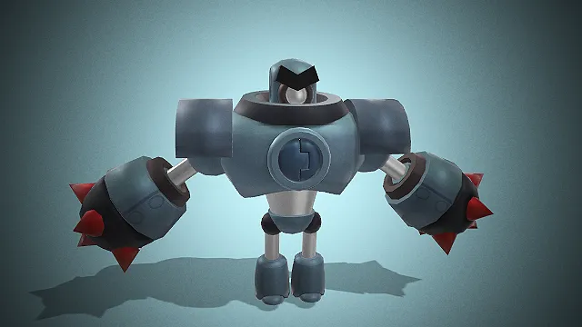 独眼机器人  机械战甲  游戏模型  科技感  荒野乱斗