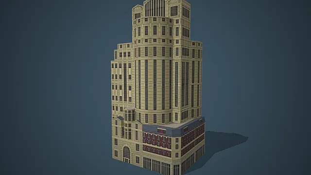 美式装饰  艺术高层写字楼  城市地标建筑  商务中心