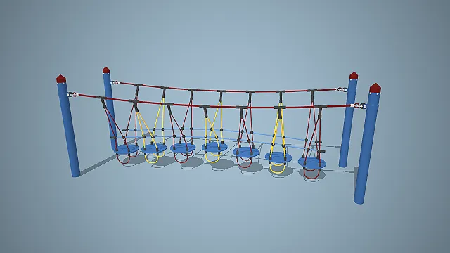 户外儿童绳网平衡游乐设施  体能拓展  趣味闯关  儿童游乐