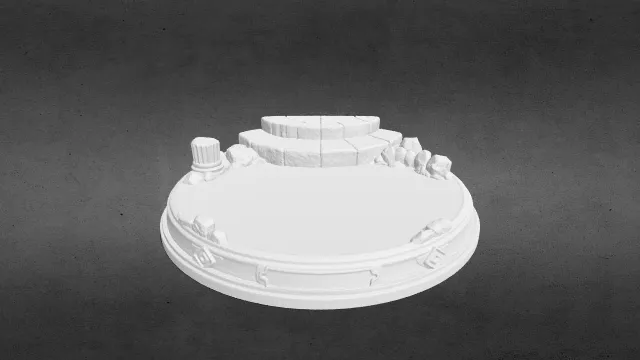 底座展示架适用于手办和微缩模型stl.stl