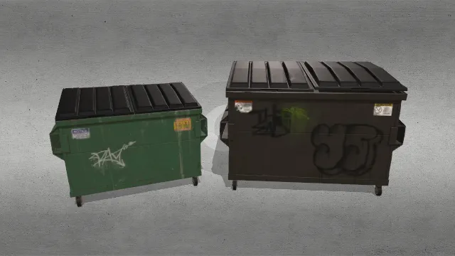 户外大型垃圾箱