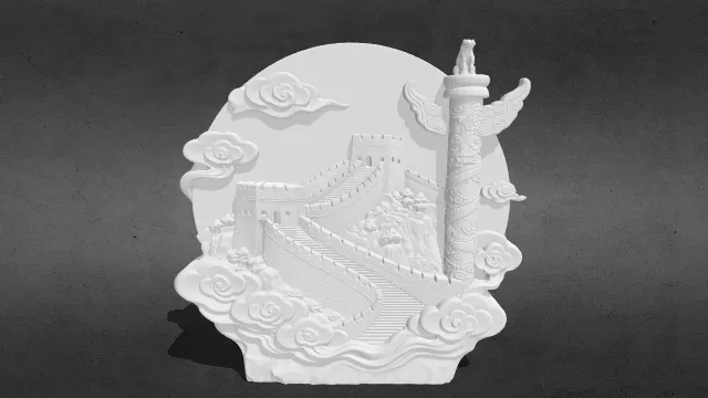 日出东方 旭日东升冰箱贴stl.stl
