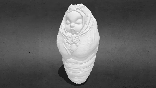 人蛹 蝉蛹娃娃stl
