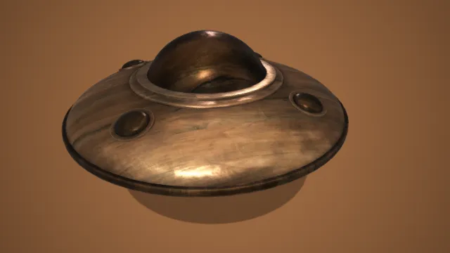 ufo 飞碟 pbr模型
