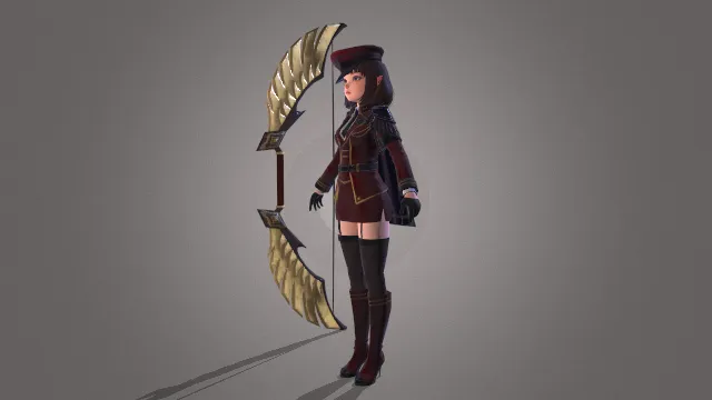 游戏人物 可爱模型 警探 执法官 游戏皮肤