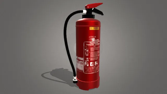 消防员视觉灭火器消防工具