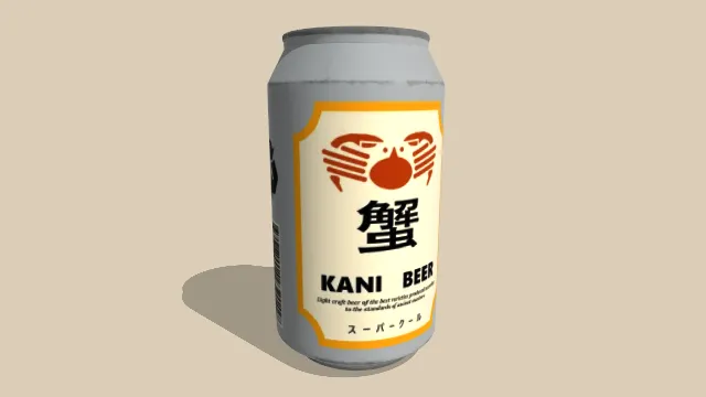 kani牌子的啤酒听装饮品罐子