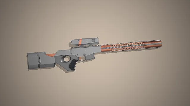 科幻狙击枪  战术瞄准镜  战术导轨  未来枪械