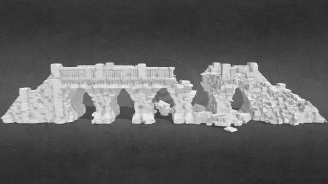 古罗马石桥遗迹