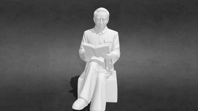 读书半身像小摆件02.stl