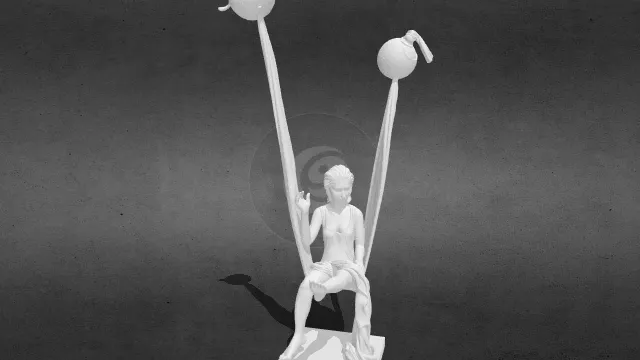 浮空优雅之球stl.stl