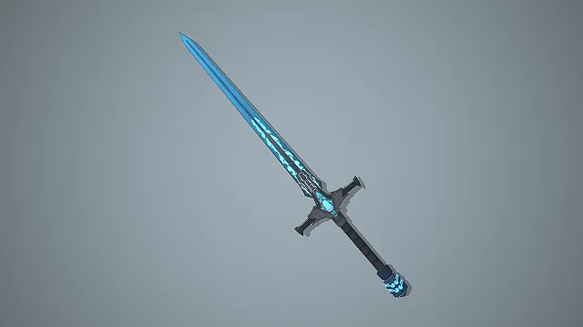 寒冰圣剑  荧光符文  欧式长剑  游戏道具