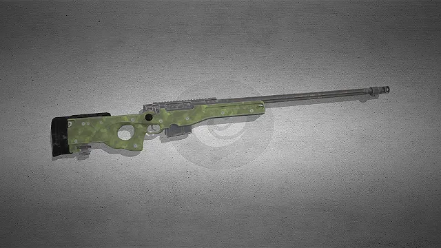 AWM狙击步枪  高精度远程武器  现代狙击枪  做旧金属质感