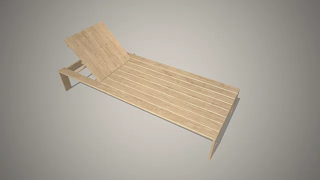 木质躺椅  户外家具  实木条板  休闲躺卧  可调节靠背