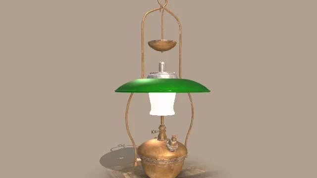 复古压力汽灯台灯手持家具