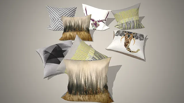 自然风抱枕  棉麻布艺  轻奢软装  家居道具