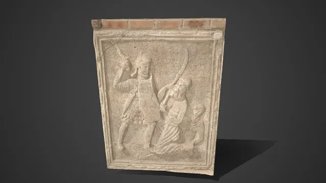 古石浮雕  战争题材  武士形象  残损  历史  战场