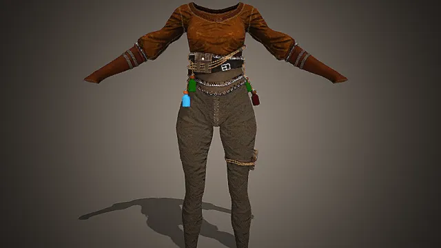 荒野冒险游侠套装模型