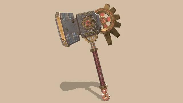 蒸汽朋克锤头斧头游戏道具