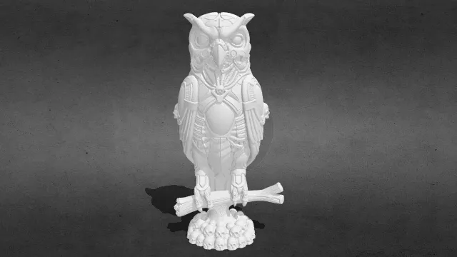 生物机械猫头鹰stl.stl